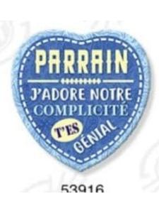 Magnet coeur Parrain