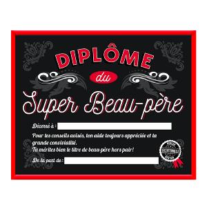 Cadre diplôme Super Beau Père