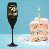Flûte champagne Noire 50 ans